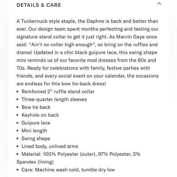 New with Tags!! Gorgeous! Tuckernuck Guipere Lace Black Daphne Dress- XLarge - Picture 4 of 12